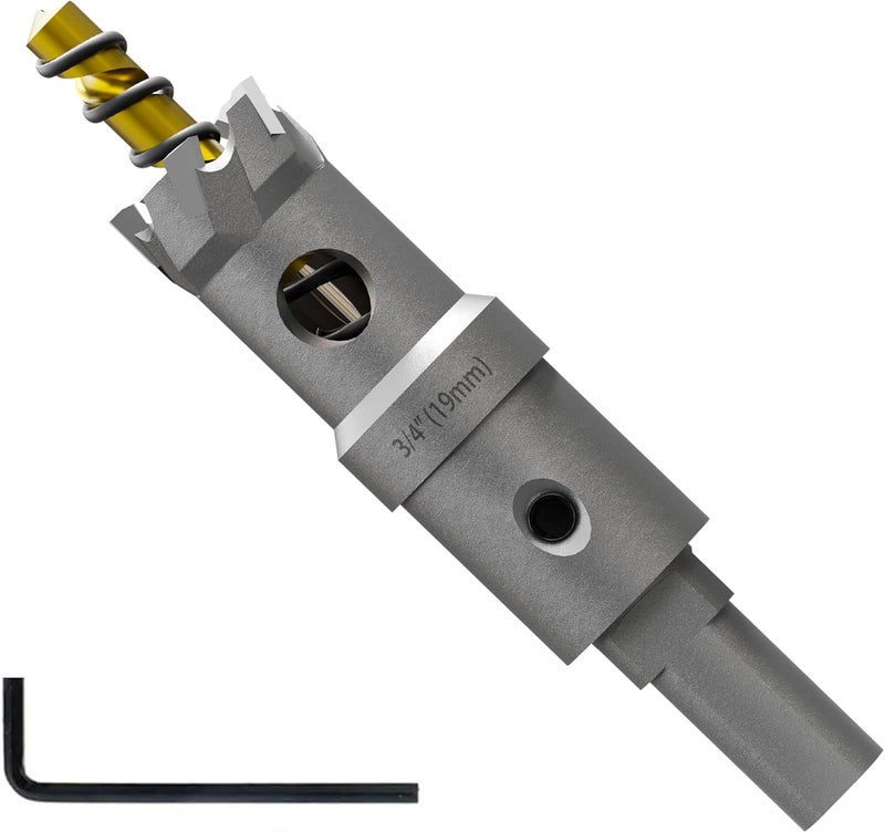 Staten tools Tungsten Carbide Hole Saw 3/4" (19mm) Heavy Duty Metal Cutting Bit for Stainless Steel and Hard Metals Sharp Durable Design for Smooth Precision Cuts Long Lasting Performance 1 Pc - Image 1